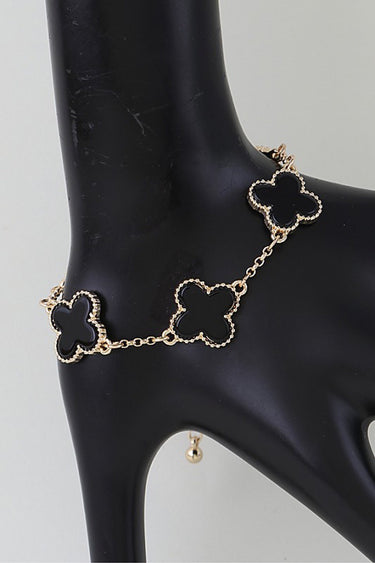 Four Leaf Clover Enamel Bracelet | Palazzo Couture