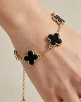 Four Leaf Clover Enamel Bracelet | Palazzo Couture