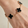Four Leaf Clover Enamel Bracelet | Palazzo Couture