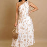 Coastal Muse One Shoulder Midi Dress - Taupe - Palazzo Couture Online