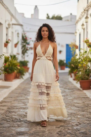 tassel maxi dress Buy Roman Green Leaf Print Tassel Maxi Dress from Next USA