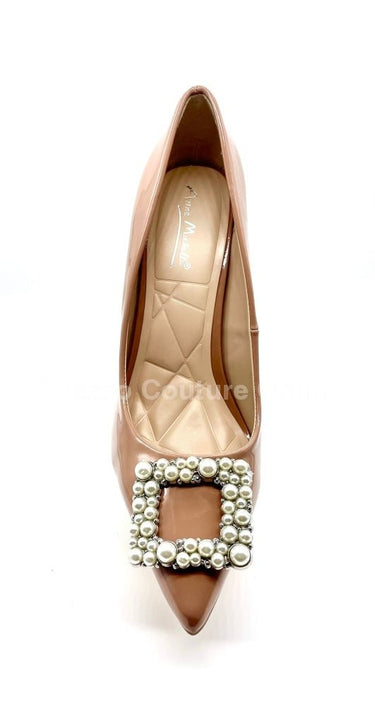 Colorful and Classy Stiletto Heels (Natural) - Palazzo Couture Online