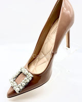 Colorful and Classy Stiletto Heels (Natural) - Palazzo Couture Online
