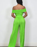 Women's Green pant set matching style back view