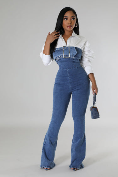 Casual chic denim jumpsuit for everyday wear