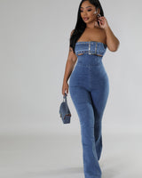 Casual chic denim jumpsuit for everyday wear