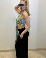 Comodo silky Palazzo Pants (Black) - view 8
