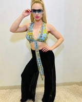 Comodo silky Palazzo Pants (Black) - view 9