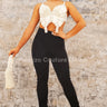 Flawless Fit Leggings ( Black) - front view