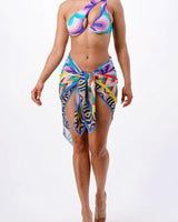 Oasis Bikini Set w/Wrap Blue Multicolored - view 4