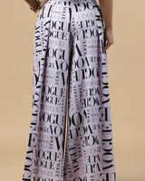 Lilac Vogue Wide Leg Palazzo Pants - view 3