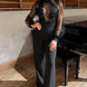 First Impression Black Jumpsuit - front view