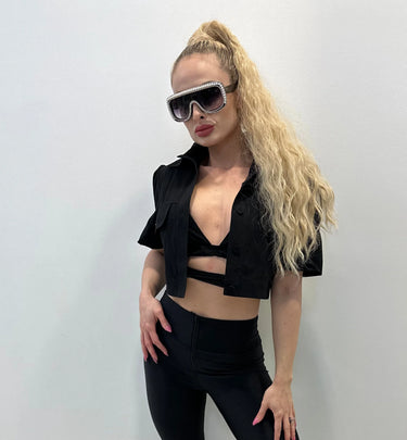 Runs Perfect Black Leggings with Stretch Fit - view 3