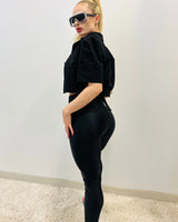 Runs Perfect Black Leggings with Stretch Fit - view 5