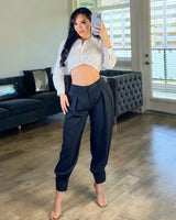 Aladin Black Harem Pants – Loose Fit Genie-Style Trousers - view 2