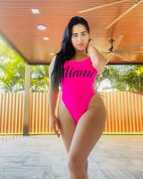 One Piece Miami Vibes Bathingsuit (Fuchsia) - view 4