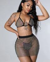 Black Two Piece Skirt Set – Sun Dancing Skirt Set (Black) - front view