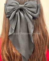 Coquette Aesthetic Bow (Black) - Palazzo Couture Online
