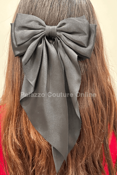 Coquette Aesthetic Bow (Black) - Palazzo Couture Online