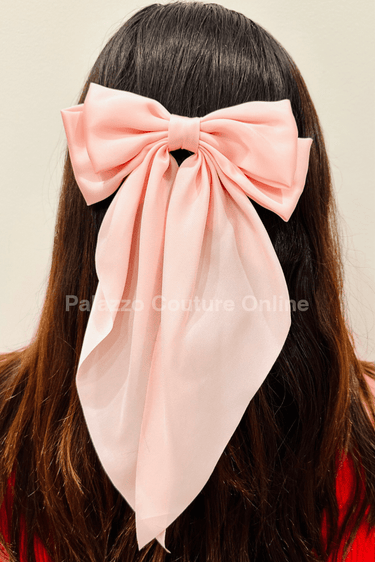 Coquette Aesthetic Bow (Peach) - Palazzo Couture Online