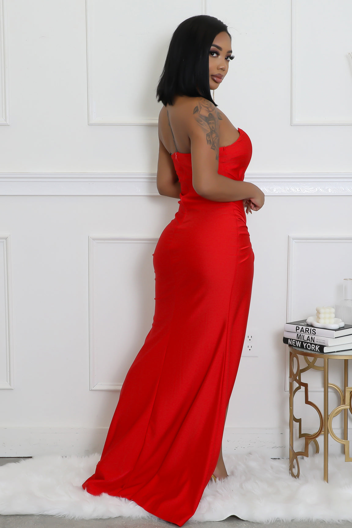 The Scarlet Elegance Gown