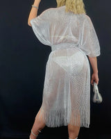 Sunset Breeze Kimono Cover-Up (white) - view 3