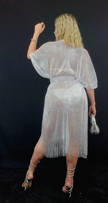 Sunset Breeze Kimono Cover-Up (white) - view 3