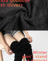 Cozy Comfort Fleece - Lined Thick Tights (All Black) - Palazzo Couture Online