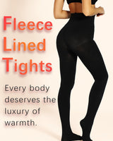 Cozy Comfort Fleece - Lined Thick Tights (All Black) - Palazzo Couture Online