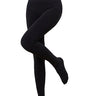 Cozy Comfort Fleece - Lined Thick Tights (All Black) - Palazzo Couture Online