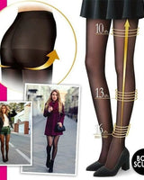 Cozy Comfort Fleece - Lined Thick Tights (Black) - Palazzo Couture Online