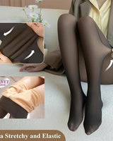 Cozy Comfort Fleece - Lined Thick Tights (Black) - Palazzo Couture Online