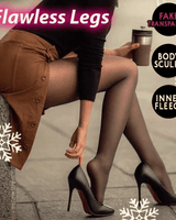 Cozy Comfort Fleece - Lined Thick Tights (Black) - Palazzo Couture Online