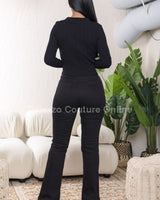 Cozy Night Top (Black) - Palazzo Couture Online