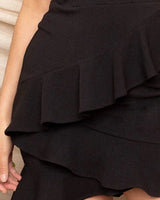 Criss Cross Strap Tie Open Back Mini Dress - view 4