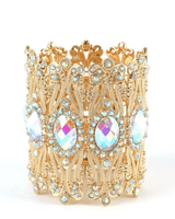 Crystal Metal Bangle - Palazzo Couture Online