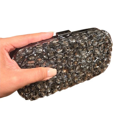 Crystal Mirage Luxe Clutch - party clutch purse