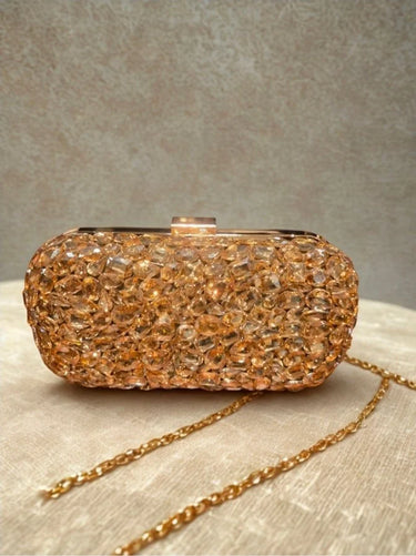 Crystal Mirage Luxe Clutch - chic clutch by Palazzo Couture