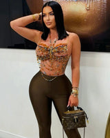 Crystal Muse Beaded Statement Top - Palazzo Couture Online