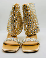 J Lo Crystal Noir Stilettos (Nude) - elegant heels for going out and events