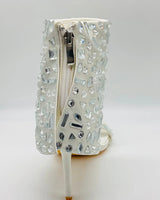 J Lo Crystal Noir Stilettos (white) - women's dressy heels for date night