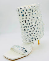 J Lo Crystal Noir Stilettos (white) - trendy women's heels for every occasion