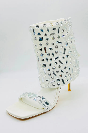 J Lo Crystal Noir Stilettos (white) - trendy women's heels for every occasion