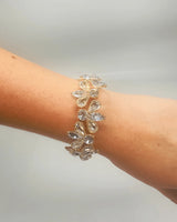 Crystal Petals Bracelet (Gold) for women - fashion jewelry by Palazzo Couture