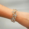 Crystal Petals Bracelet (Gold) for women - fashion jewelry by Palazzo Couture