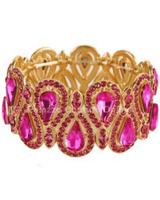 Crystal Tear Shape Bracelet - Palazzo Couture Online