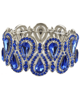 Crystal Tear Shape Bracelet - Palazzo Couture Online