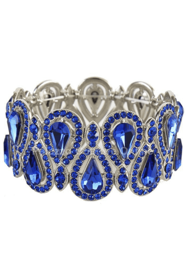 Crystal Tear Shape Bracelet - Palazzo Couture Online