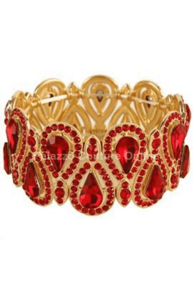 Crystal Tear Shape Bracelet - Palazzo Couture Online