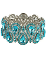 Crystal Tear Shape Bracelet - women's statement jewelry